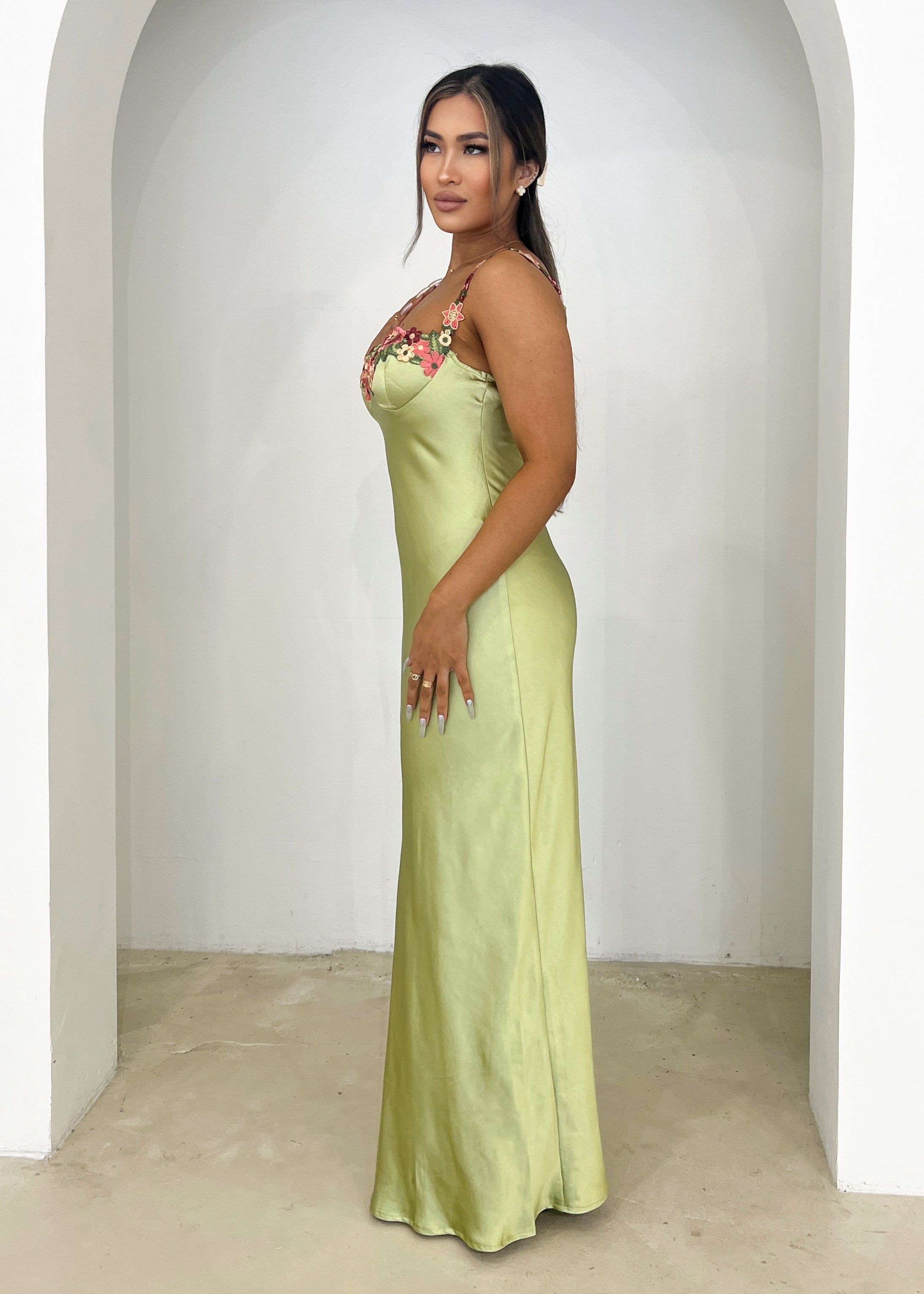Zemba Maxi Dress - Lime