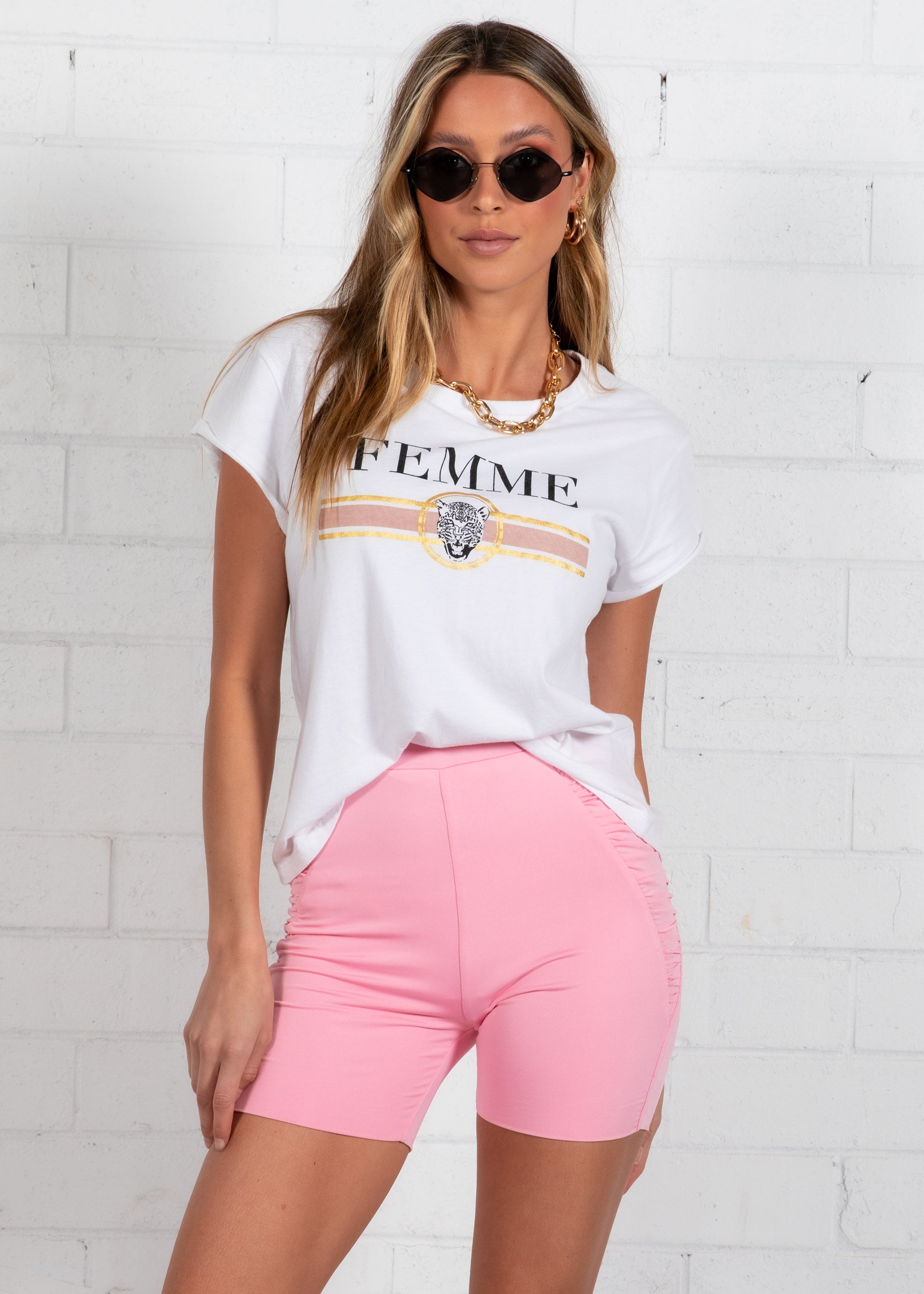 Jenner Bike Shorts - Pink