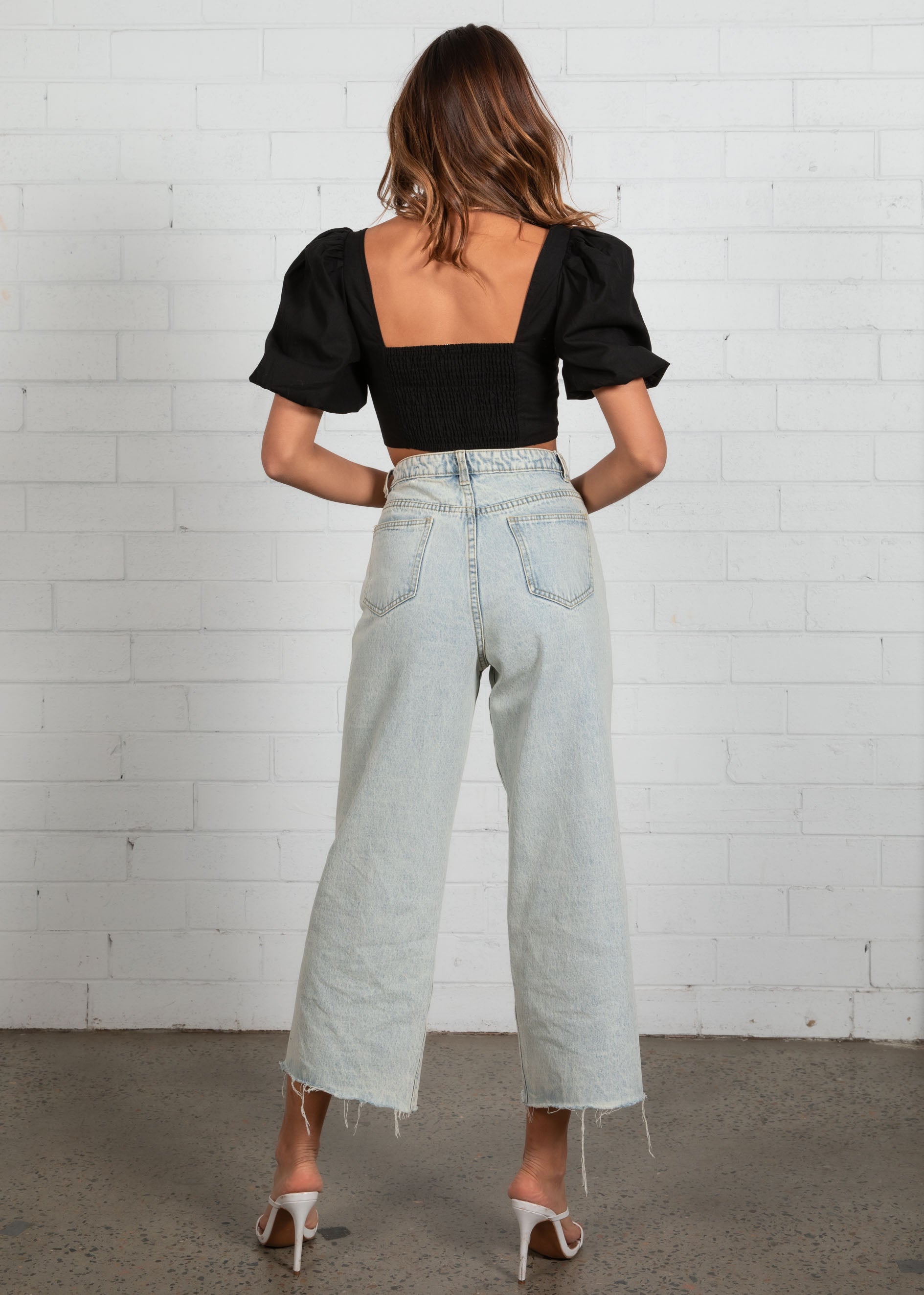Yulia Crop Top - Black