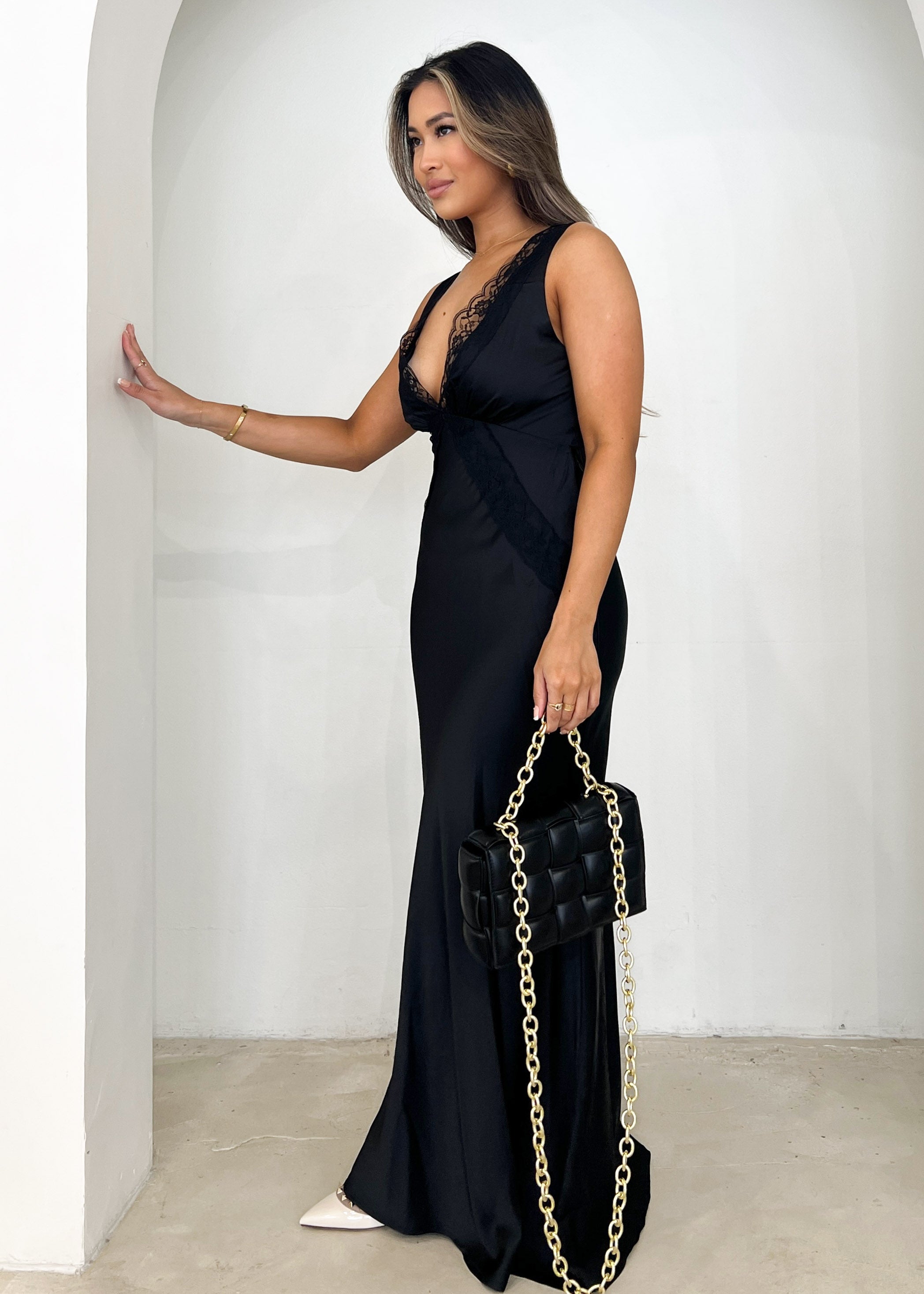 Syrah Maxi Dress - Black