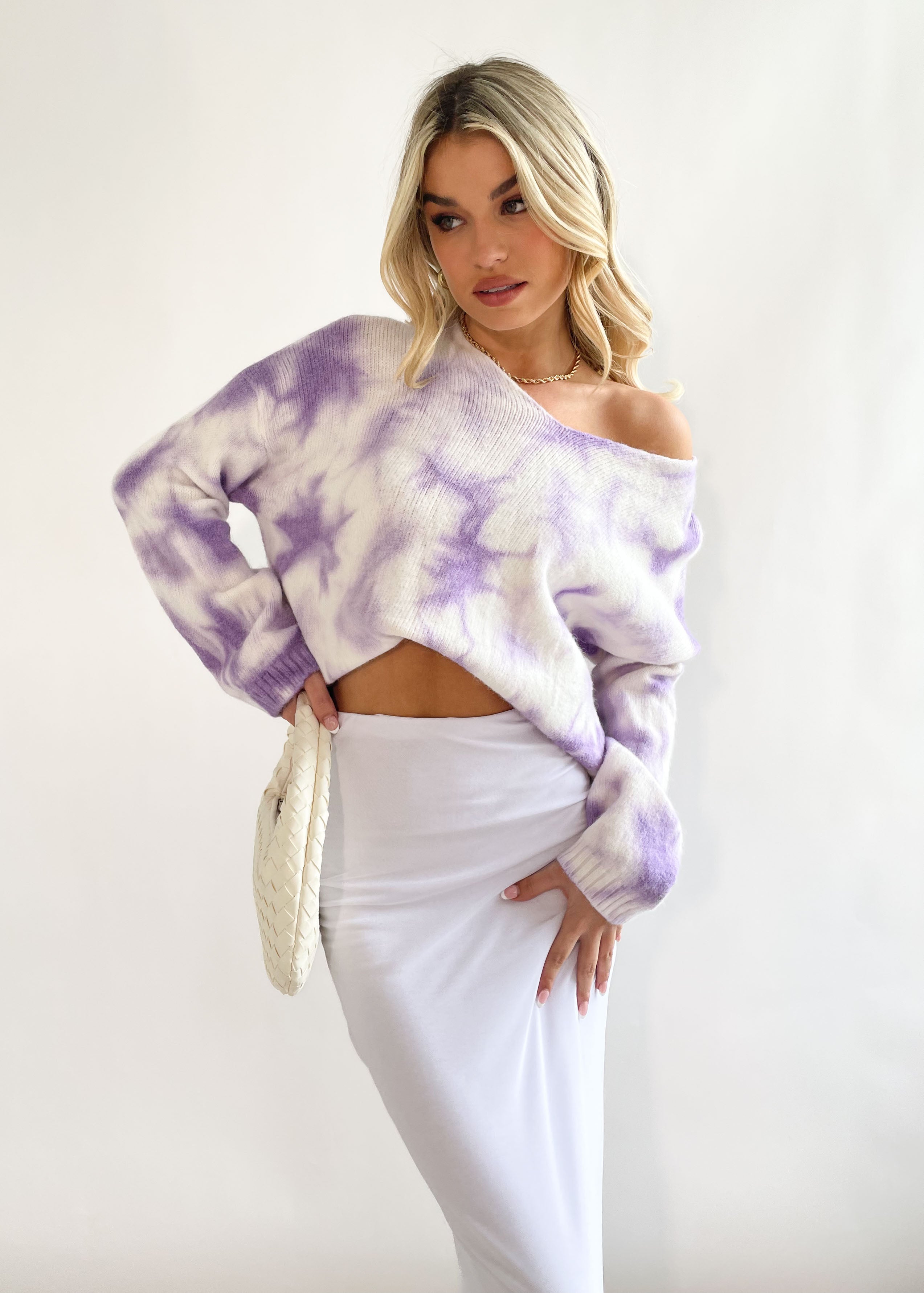 Surrender Sweater - Lilac Dye