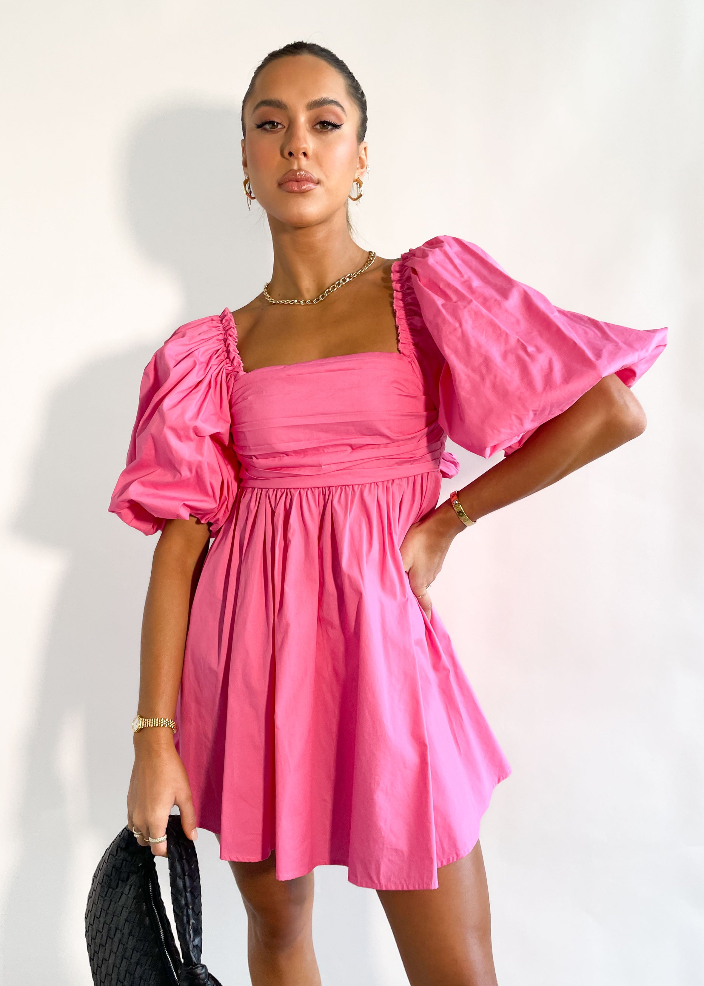 Vonnia Dress - Hot Pink