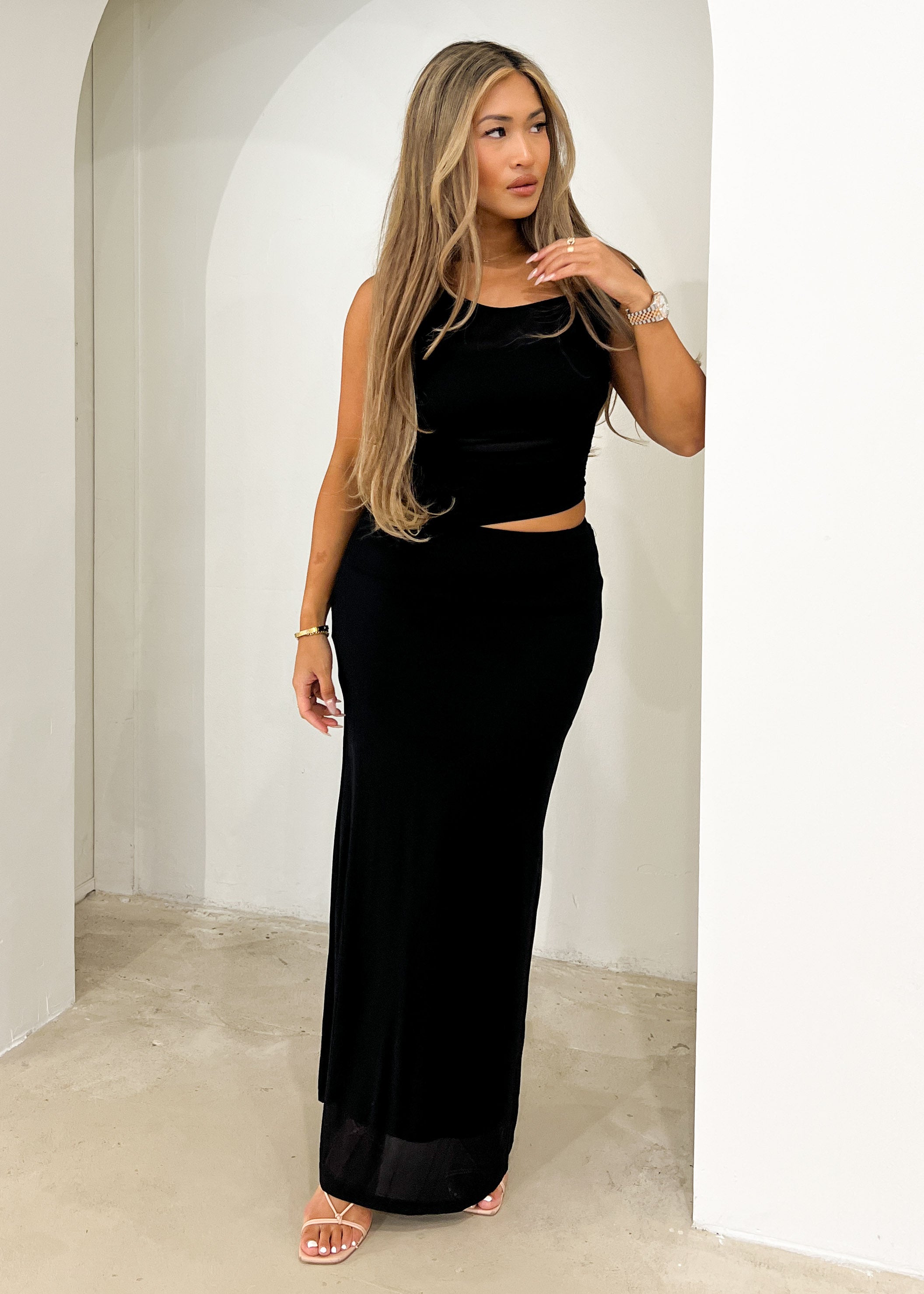 Brielle Maxi Dress - Black