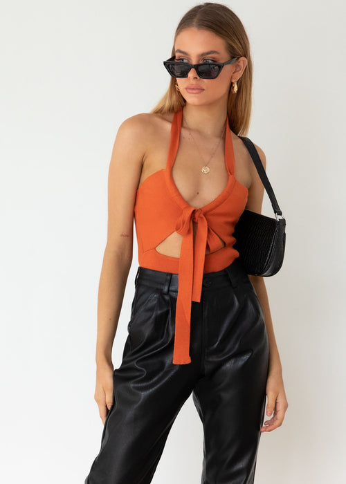 Loose Ends Bodysuit - Tangerine