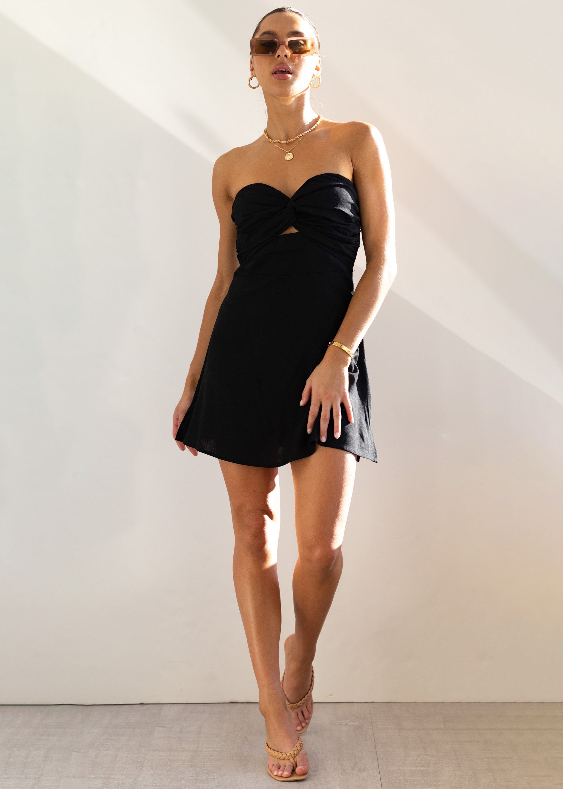 Holie Strapless Dress - Black
