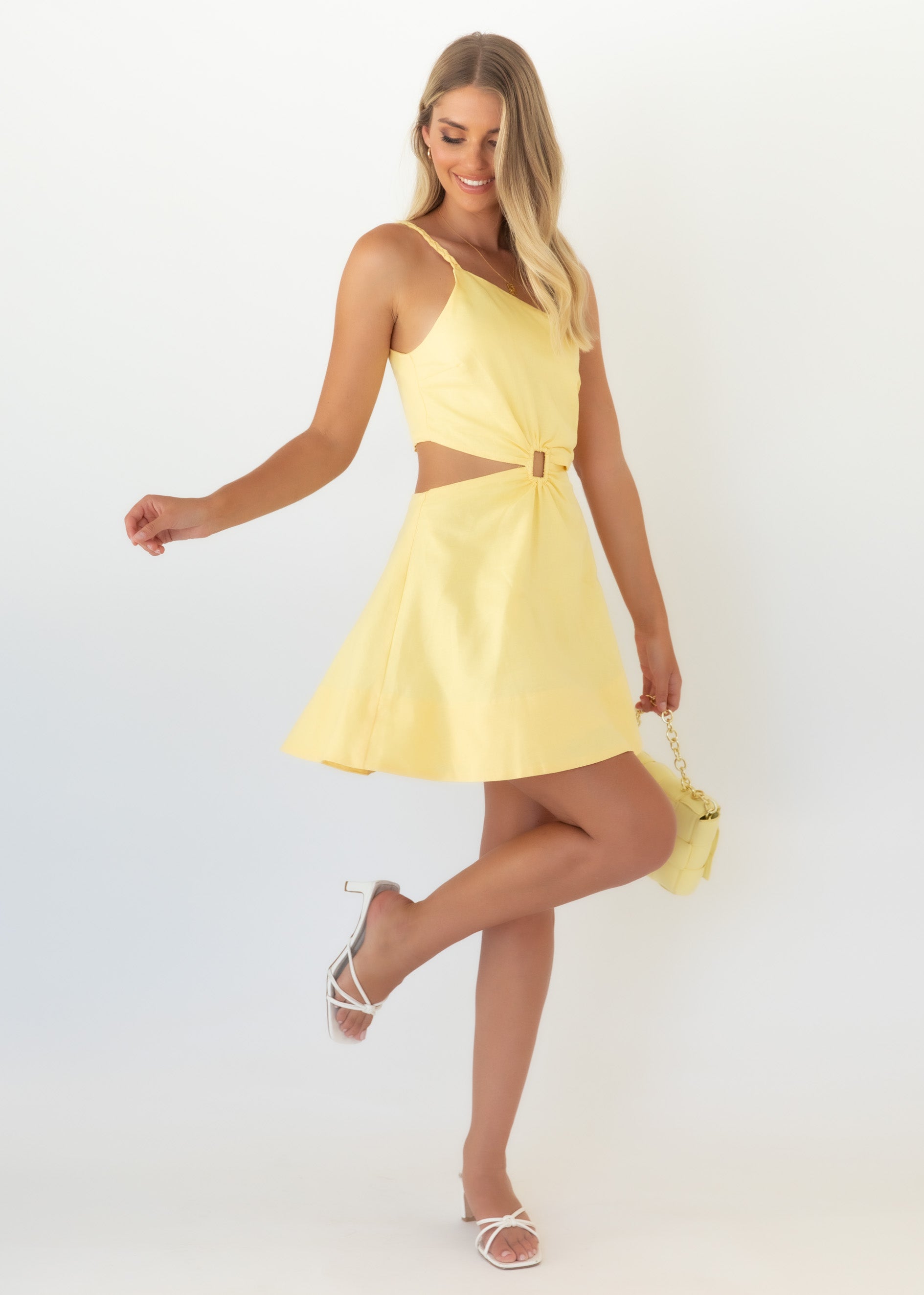 Mylz Mini Dress - Lemon