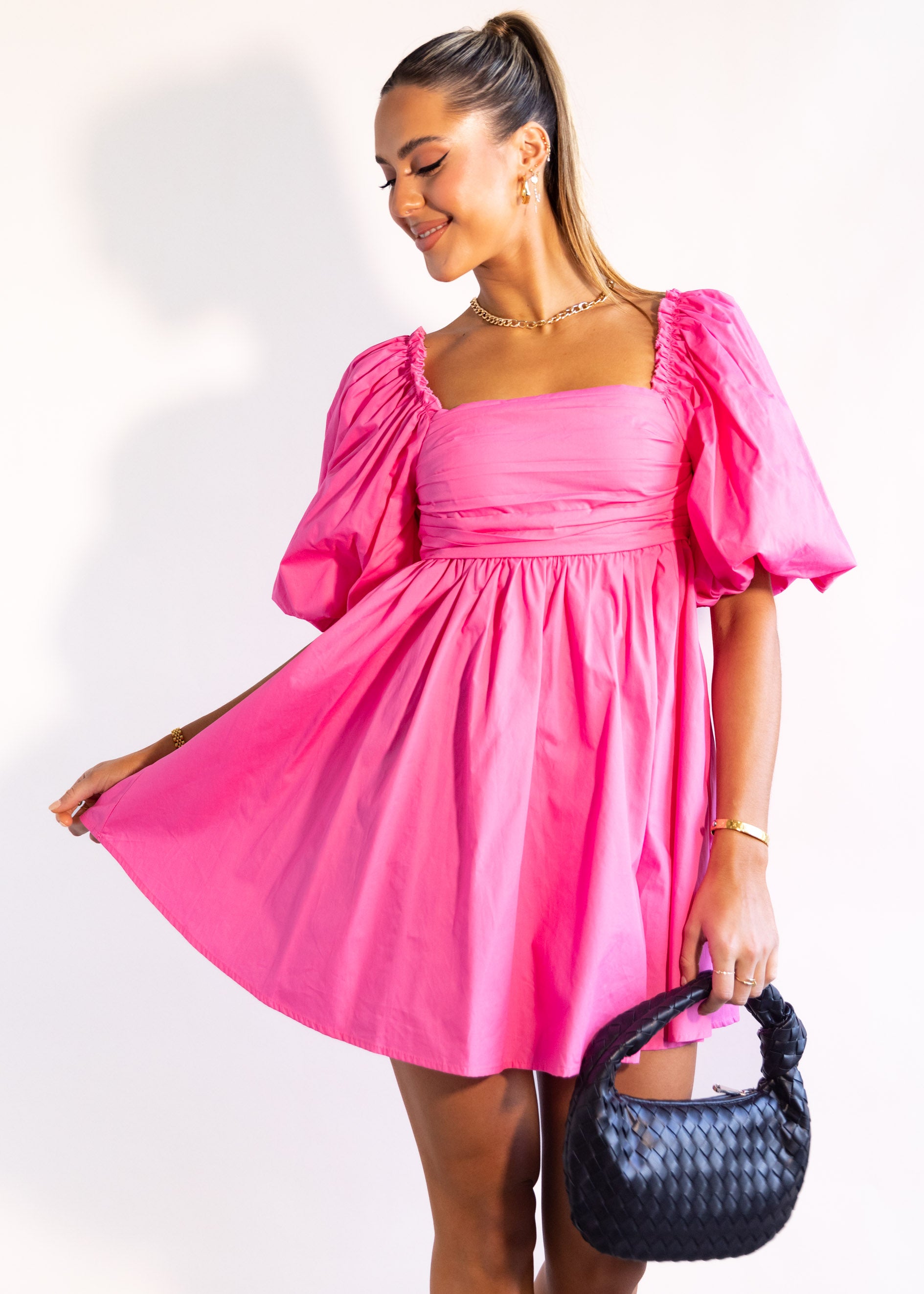 Vonnia Dress - Hot Pink