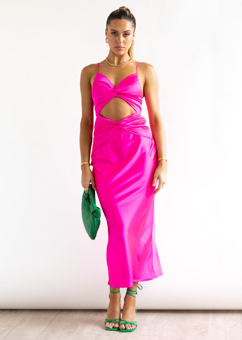 Vivine Midi Dress - Pink