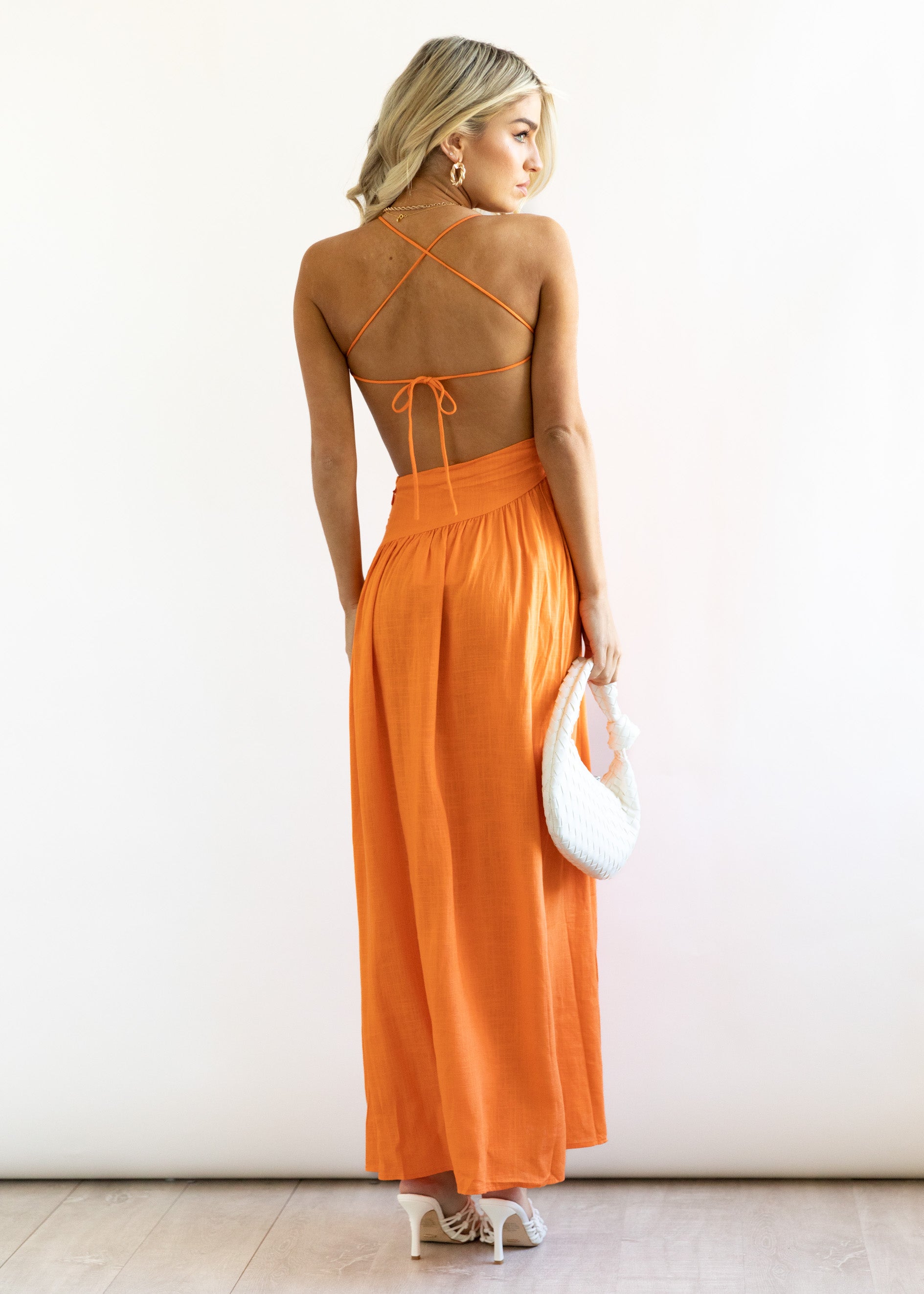 Vixxen Maxi Dress - Tangerine